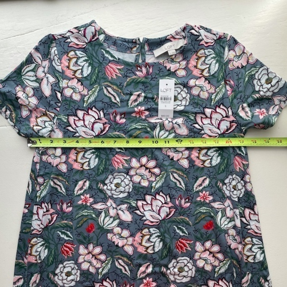Loft floral flounce swing dress. - Picture 11 of 16